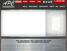 Tablet Screenshot of apctrailers.com